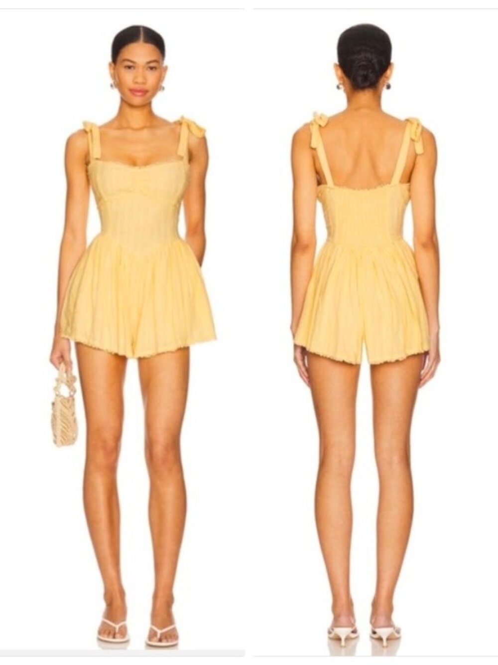 NWOT Show Me Your Mumu Regal Romper InYellow Size XS